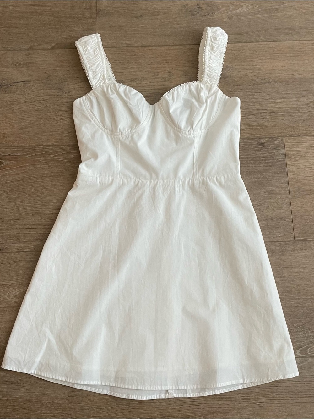 Princess Polly White Sweetheart Bust Faubert Mini Dress